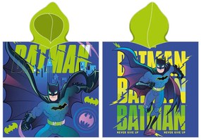 Batman Never Give Up strand törölköző poncsó 55x110 cm