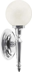 Elstead glamour klasszikus fali lámpa dryden fehér króm elsbath-dryden4-pc IP44
