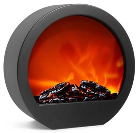 LED Karácsonyi dekoráció 7xLED/230V/4xAA kandalló