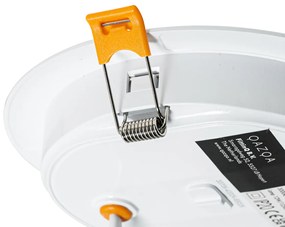 6 darabos süllyesztett spotlámpa szett fehér 14,5 cm LED-del, Kelvinben állítható dip kapcsolóval - Stephanie