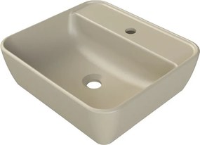 CeraStyle ONE - PULTRA ültethető - Top Counter mosdó - - MATT BÉZS - 46 x 42 cm