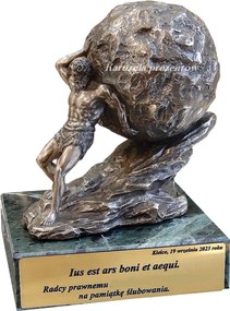 Sziszifusz Szobor Márvány Talapzaton Kiváló Ajándék Főnöknek v