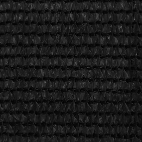 fekete HDPE erkélytakaró 75 x 500 cm