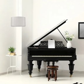 Csillár zsinóron MONTE 1xE27/60W/230V ezüst