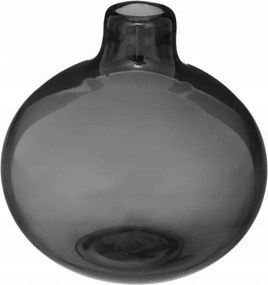 Üveg Váza sötétszürke Single 11cm Boho Stílus