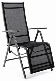 GARTHEN Kerti szék összecsukható RELAX antracit