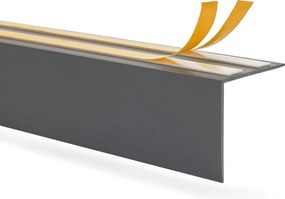 Öntapadós függönykarnis léc, függönykarnis takaró 35x35, sötétszürke,