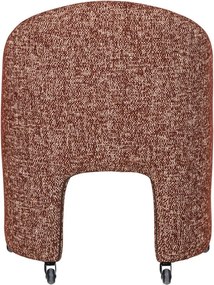 Terrakotta színű kárpitozott irodai szék Cordo – WOOOD