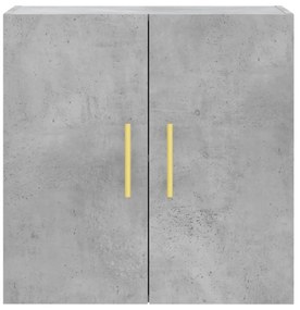 betonszürke szerelt fa faliszekrény 60 x 31 x 60 cm