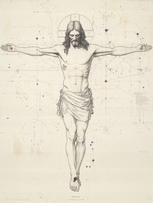 Vászonkép Canvas Vallás Jézus Krisztus Keresztre Feszítés Kereszt 60x80