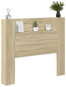 sonoma tölgy színű áthidalószekrény LED-ekkel 120x16,5x103,5 cm