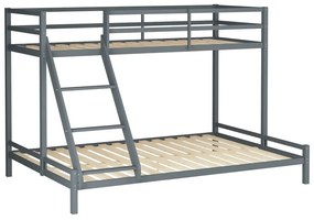 Alpi2 szürke emeletes ágy borovi fenyőből - Støraa