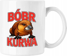 Bögre Hód Vicces Fehér 330ml