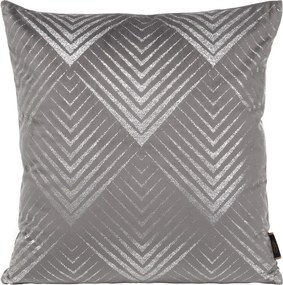 Párnahuzat 45x45 szürke-ezüst geometrikus