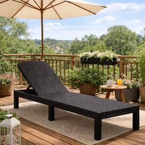 Fotel Ogrodowy ARIZONA Czarny Technorattan