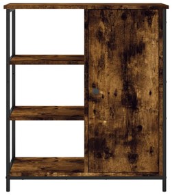füstös tölgy színű szerelt fa tálalószekrény 70 x 30 x 80 cm