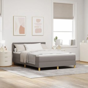 Box Spring Ágy Matraccal Bézs 140x190 cm Szövet