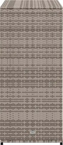 vidaXL szürke polyrattan kerti tárolószekrény 105 x 55 x 113 cm