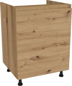 Alsó szekrény mosogató alá 60 Frezo tölgy Evoke front fogantyú nélküli tölgy Artisan