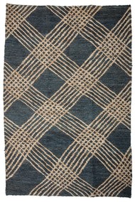 Antracitszürke juta szőnyeg 150x245 cm Cat – Bloomingville