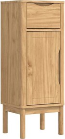 vidaXL Fürdőszoba Székény fiókkal FLORO Faggyú barna 35 x 30 x 90 cm