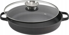 Grill serpenyő Rossner 35 cm öntöttvas