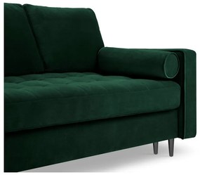 Santo zöld kinyitható bársonykanapé - Milo Casa