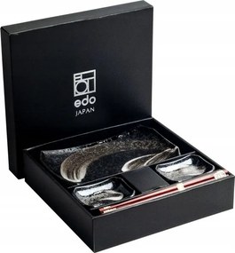 Ansen sushi szett, fekete, 2 személyes Edo Japan