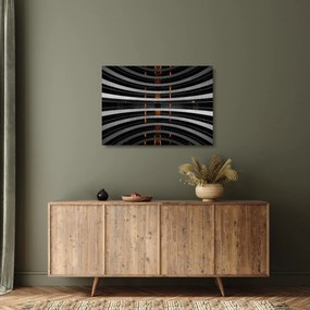 Absztrakt kép - épület (üvegen) (70x50 cm)
