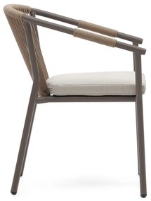 Bézs fém kerti szék Xelida – Kave Home