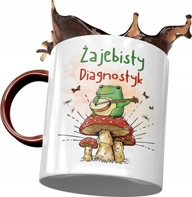 Bordó Bögre Diagnosztika Békás Diagnosztika Nyomtatott Fotóval