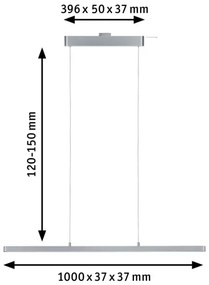 Paulmann 95578 - LED/40W Dimmelhető csillár zsinóron URAIL LENTO 230V 2700-6500K