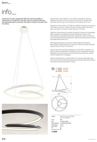 Redo 01-3378 - LED fényerőszabályozható kábeles csillár STORM LED/60W/230V fekete