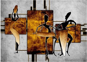 Kép - Az afrikai kultúra motívumai (üvegen) (70x50 cm)