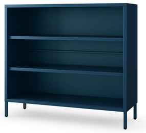 Alacsony polcos szekrény LUCA , 1000 x 900 x 350 mm, Modern: sötétkék