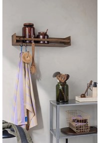 Barna tölgyfa fali fogas polccal 60 cm Showcase – Mette Ditmer Denmark