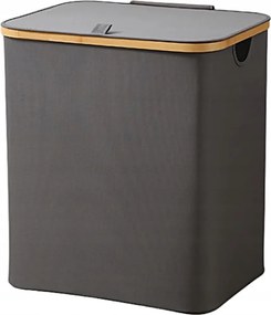 Összecsukható Szennyestartó Kosár Bambusz Szövet Oxford 75L