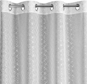 Készfüggöny karikákon Design 91 140x250cm Fehér