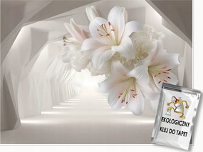 Fotótapéta Virágok 3D Liliomok A Nappali Hálószobájába Flizelina Tapéta 150x105