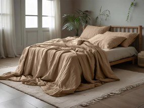 Muszlin ágynemű PURELY világosbarna Ágyneműhuzat mérete: 80 x 80 cm | 155 x 220 cm