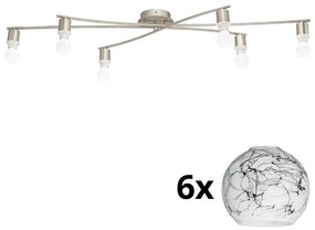 Eglo Eglo - LED Mennyezeti lámpa MY CHOICE 6xE14/4W/230V  króm/fehér/fekete EG31115I