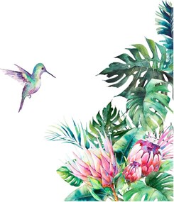Vidám Fal |  Falmatrica Kolibri virágokkal