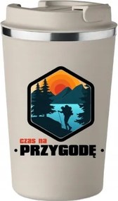 Prémium Termo Bögre bézs Apák napja ajándék hegyi KT_379