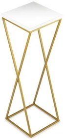 LOFT virágtartó állvány 70x24 cm arany/fehér