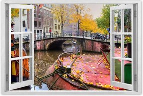 Poszterek 60x40 Rózsaszín híd Amszterdam