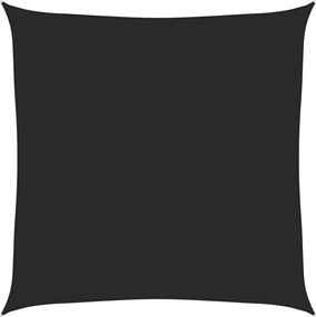 vidaXL fekete HDPE napvitorla 160 g/m² 6 x 6 m