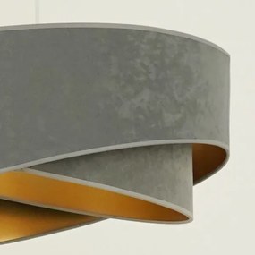 Brilagi - LED Csillár zsinóron LYRA 1xE27/15W/230V szürke/arany