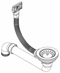 Szürke, egymedencés gránit mosogatótálca