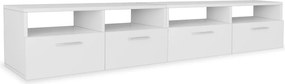 vidaXL 2 db fehér szerelt fa TV szekrény 95 x 35 x 36 cm