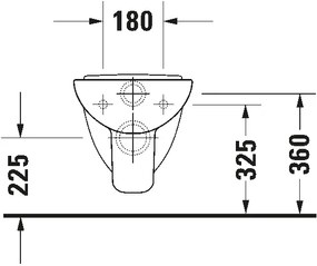 Duravit 22110900002 - Függesztett WC D-CODE kerámia/fényes fehér